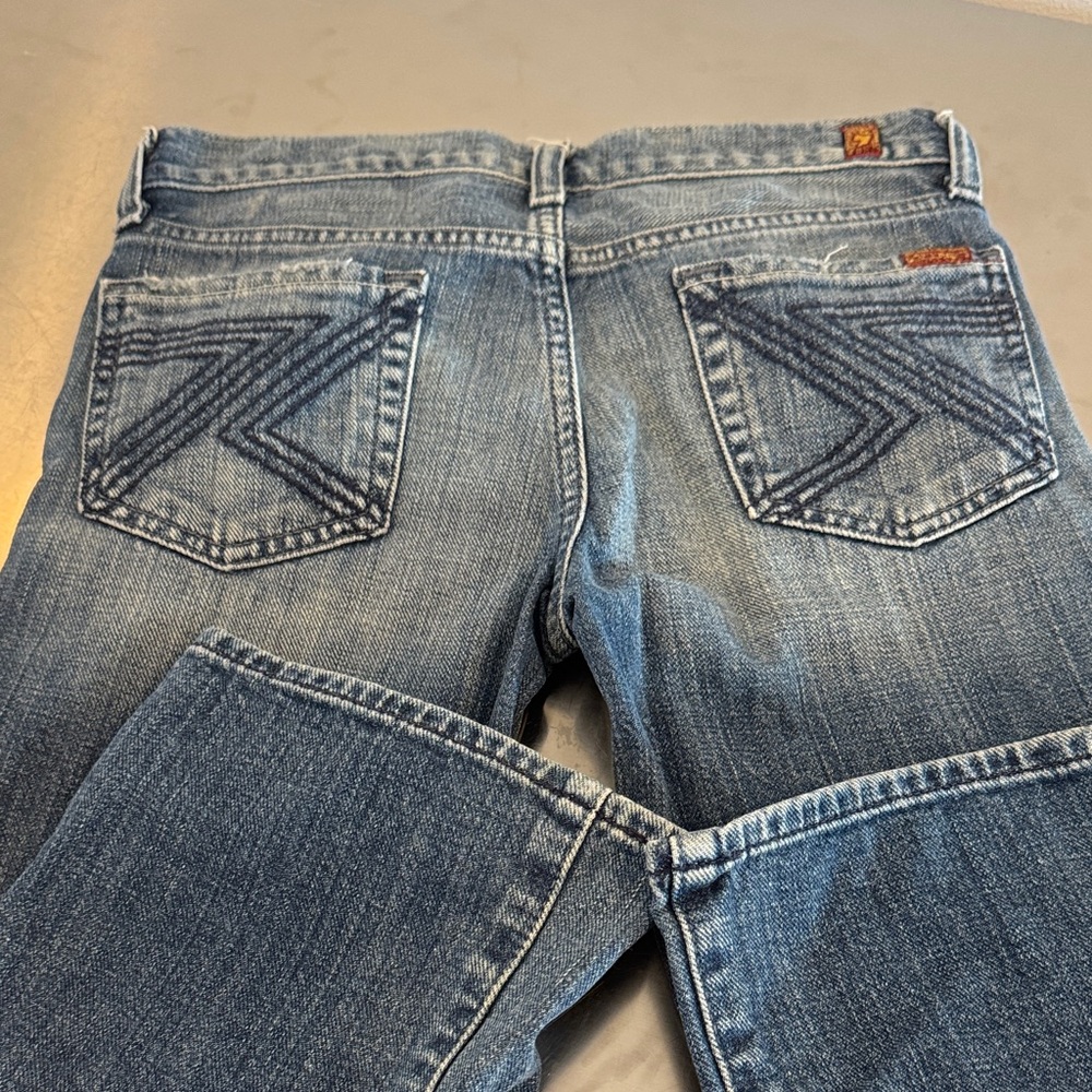 7 For All Mankind Indigo Denim with Chevron Pocket